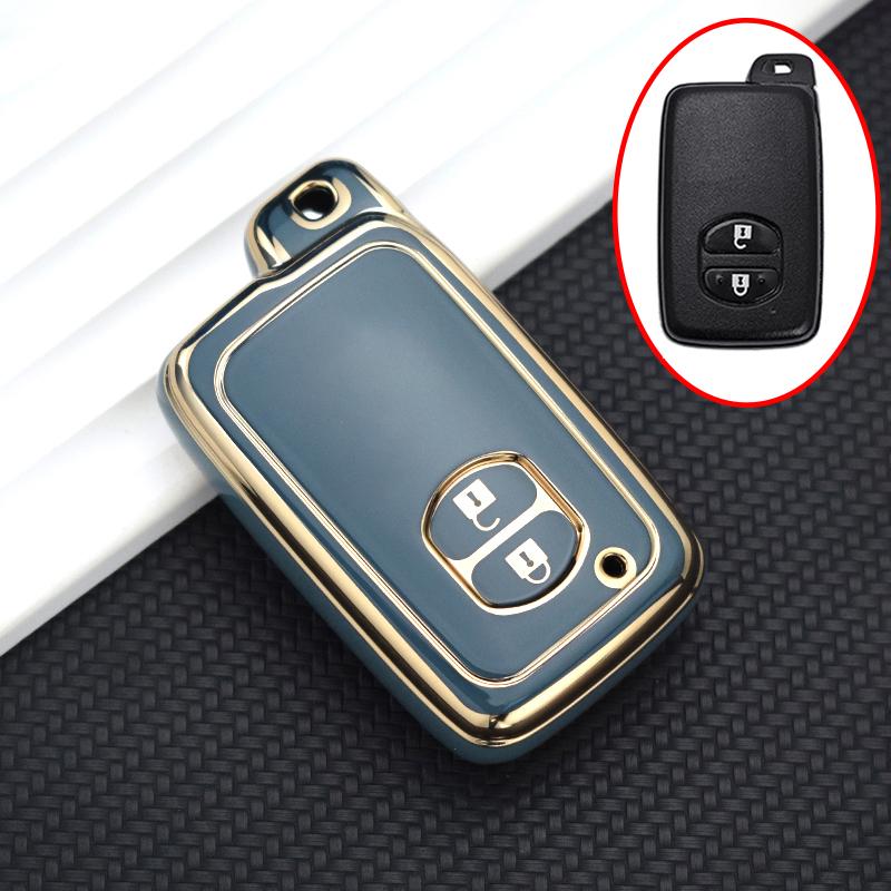 2/3/4 Buttons Tpu Car Key Case Cover For Toyota Camry Prius Land Cruiser Prado 150 Crown For Subaru Foreste Xv Key Chain Set