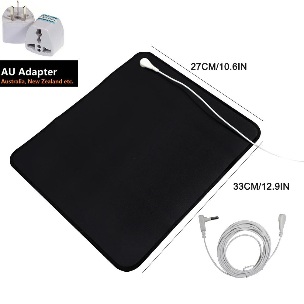 Earthing Universal Mat Grounding Mouse Pad Conductive Leather With15 Feet Connection Cord Included for Office or Home 33*27CM