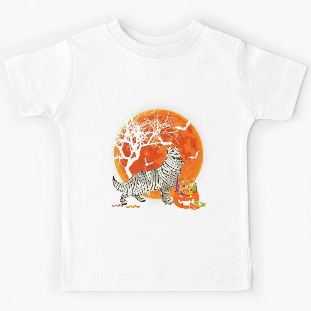 Halloween German Shepherd Lover Dog Funny Kids T-Shirt 100