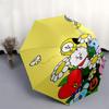 1pc Outdoor Umbrella with BT21 Characters - Automatic Opening/Closing, Portable 3-Fold Design, 8-Rib Iron Frame - Perfect Gift for Fans, Traveler