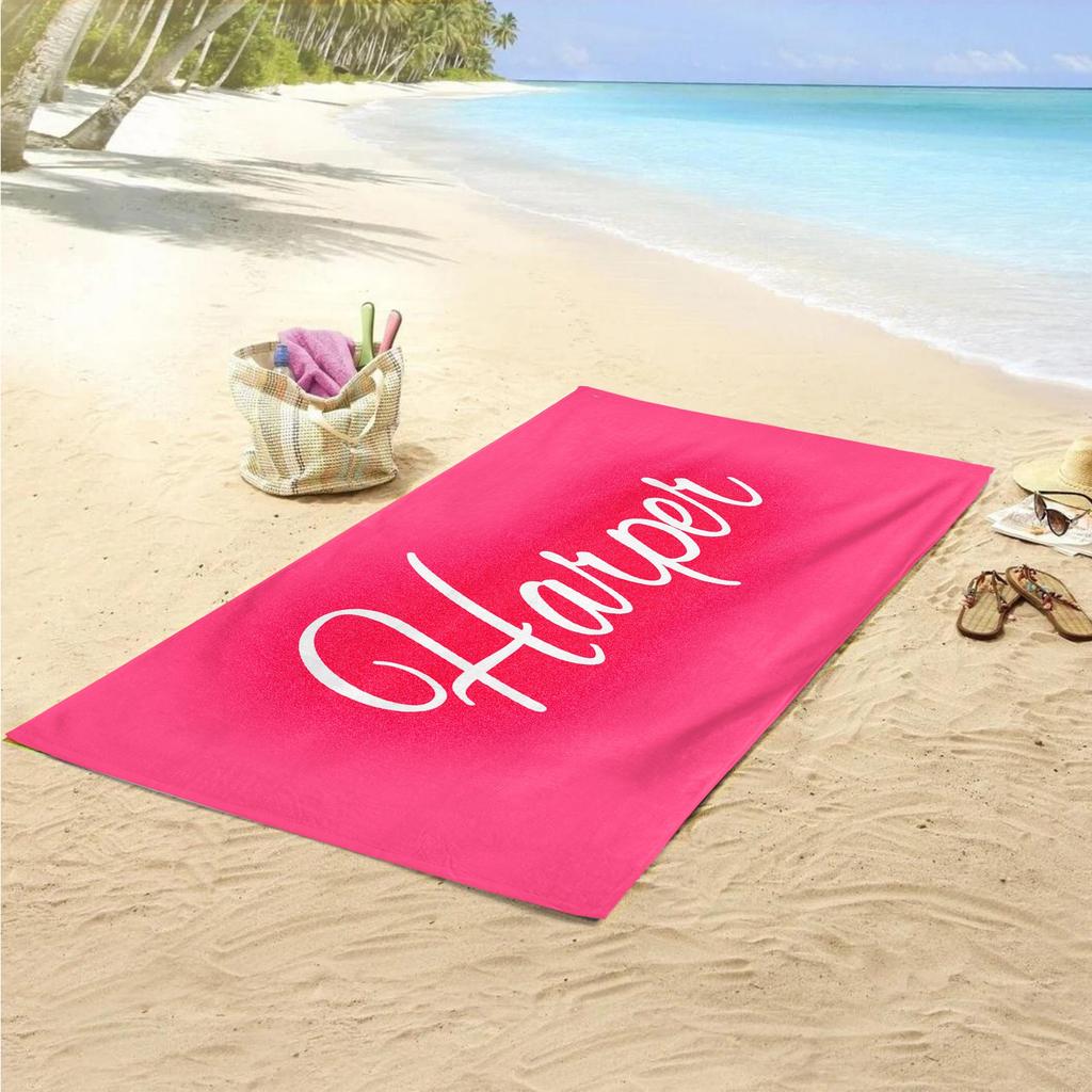 Asciugamano da Spiaggia Personalizzato: Regalo Personalizzato per Vacanze Estive, Telo da Spiaggia per Festa di Addio al Nubilato
