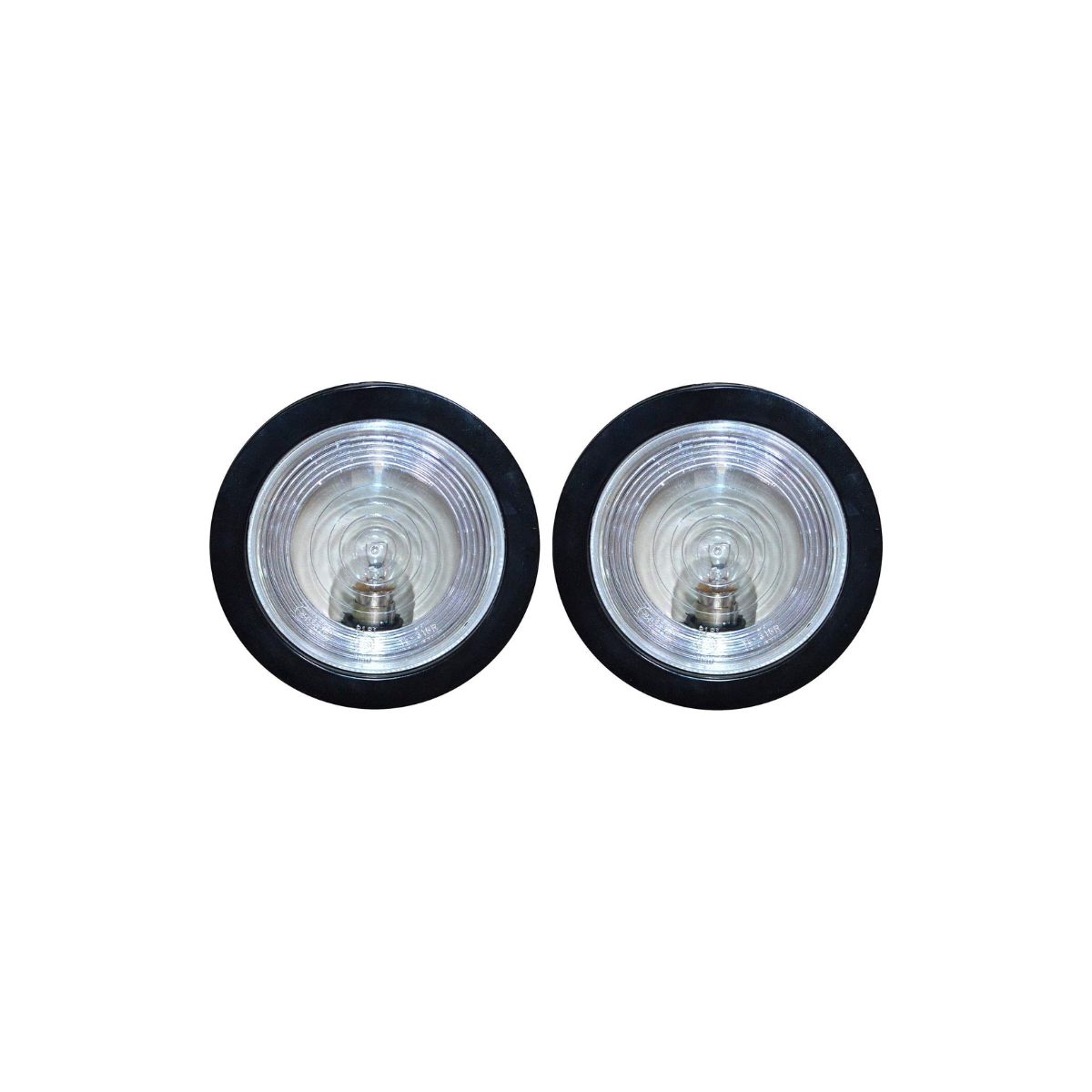 APSMOTIV 2 шт. парковочные поворотники автобуса задние фонари заднего хода крепление круглые прозрачные задние фонари 4 дюйма прицеп грузовик мигалка с лампами 24 В резиновые втулки