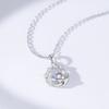 Fresh Japanese Korean Style Pluto Star Moonstone Pendant Clavicle Necklace For Women