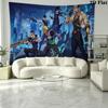 Valorant Game Wall Tapestry Aesthetic Wall Hanging Printed Fabric Blanket Decorative Tapestries for Bedroom Living Room Home Decor