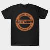 Asian Size Men Black Print T-shirt Welcom To The Shit Show No-Cut Print Cotton Tshirt