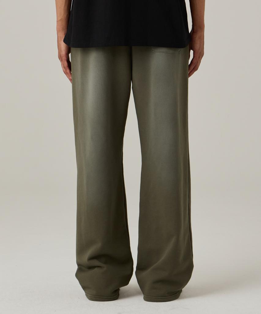 URBANAGE Pigment Washed Signature Wide Sweatpants Khaki