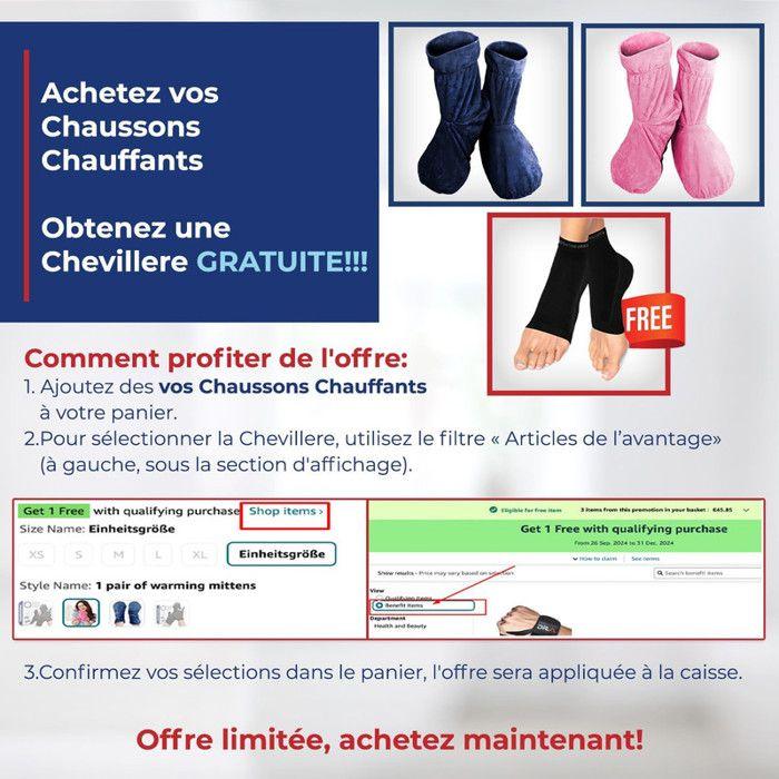 Chausson Chauffant Micro Onde (ne pas marcher avec) Chaussons Bouillotte Femme, Chaussons Chauffants Homme, Taille Unique [Rose]