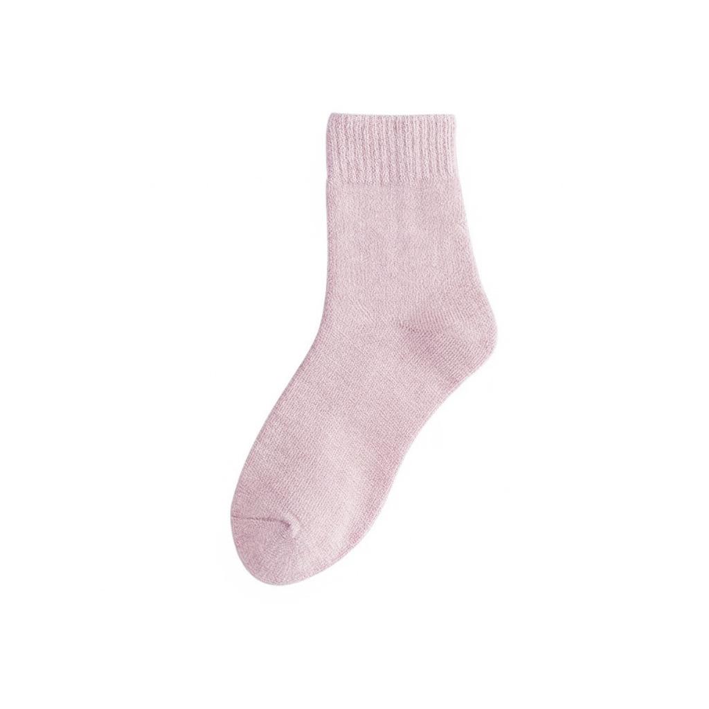 Confinement socks postpartum autumn and winter plush thick socks women's plush medium tube plush thickened floor sleeping stockings