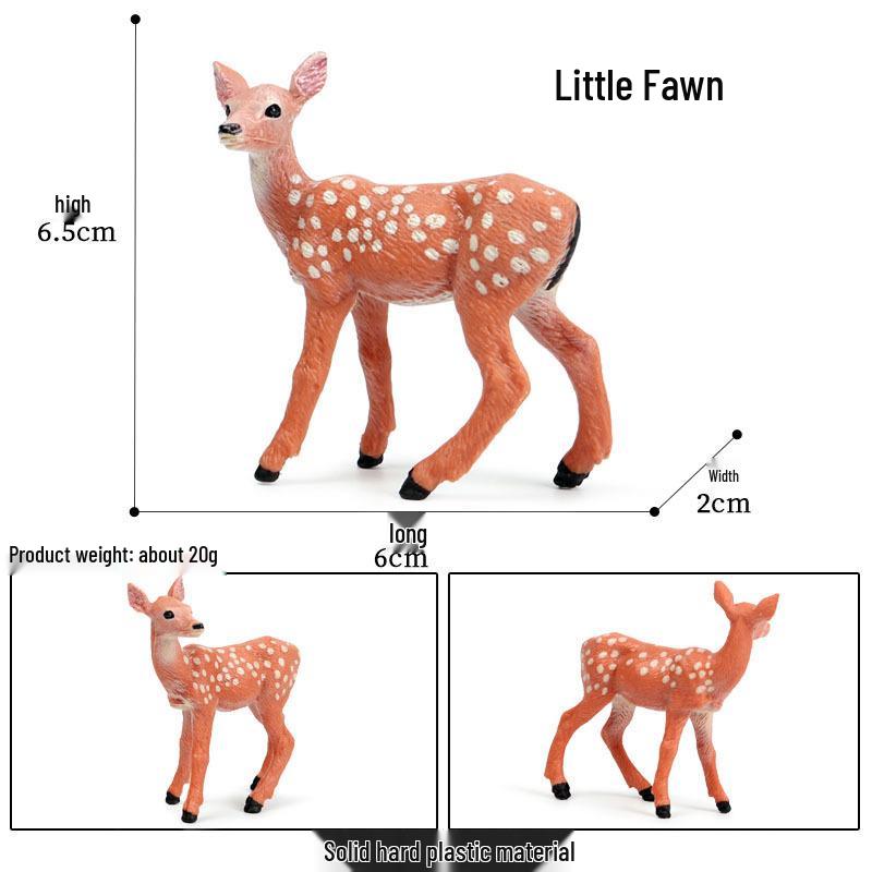 Cross-Border Christmas Wildlife Deer Model Cake Decoration Set