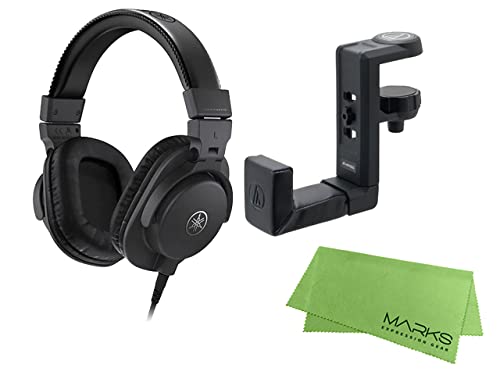 

YAMAHA Studio monitor headphones headphone hanger set original cloth - HPH-MT5 + AT-HPH300 [Marks included]