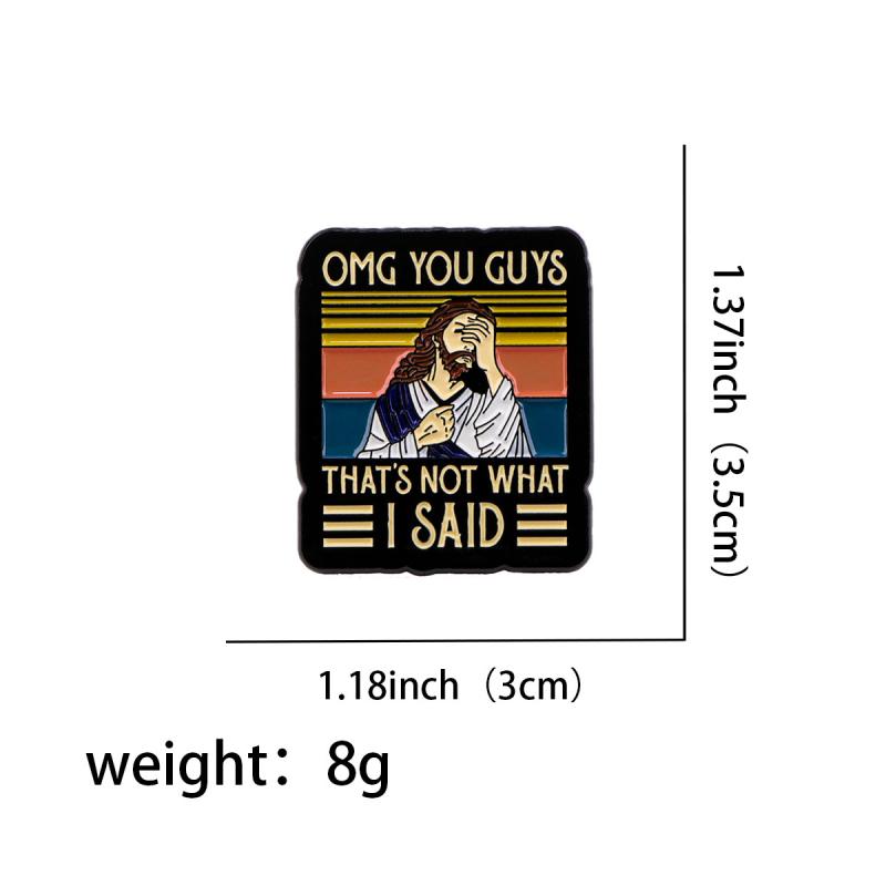 

Я Никогда Этого Не Говорил Эмалевый Пин Винтажная Брошь Значки на Лацкан Значок на Рюкзак Аксессуары для Одежды Креативные Ювелирные Изделия Подарки A2