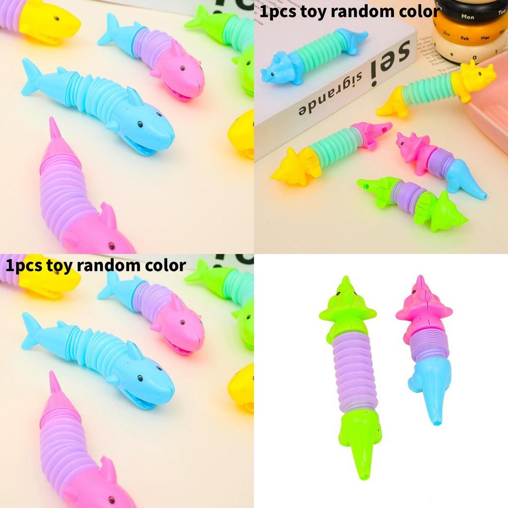 Dinosaur Shark Stretching Tube Toy With Stress Relief Animal For Kids