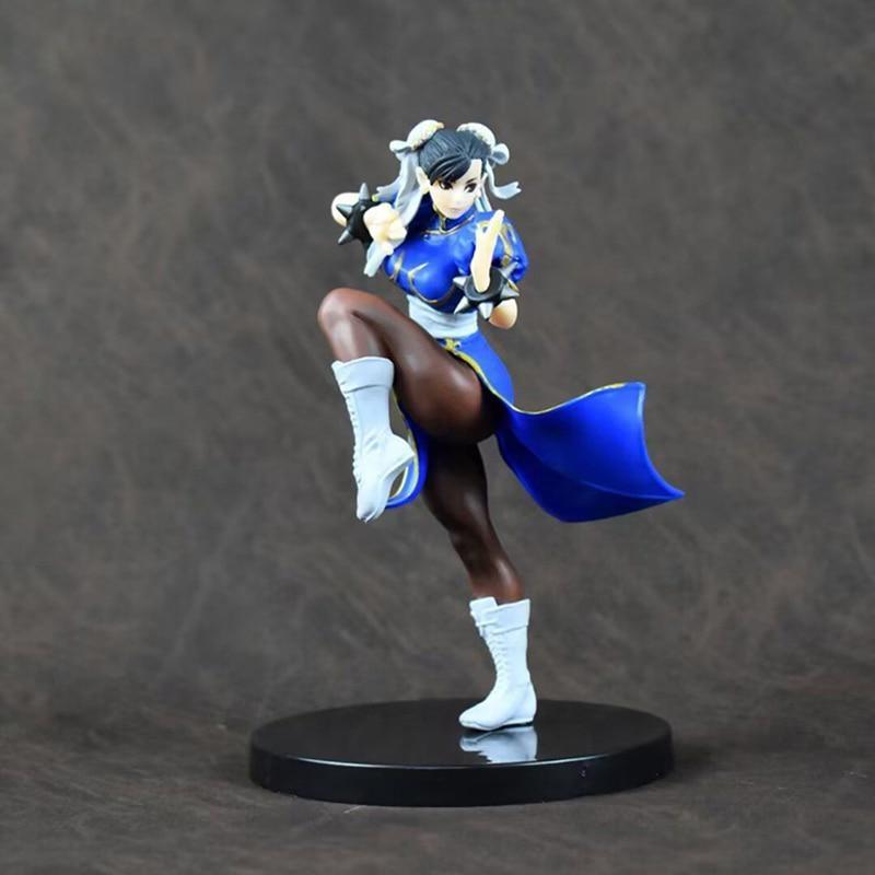 Street Fighter Anime Figure Chun Li Battle Costume Action Figure Collection Model Doll Toys