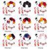 4-Piece Set Halloween Party Costume Rose Flower Headband Novelty Horror Necklace Gloves  for Women