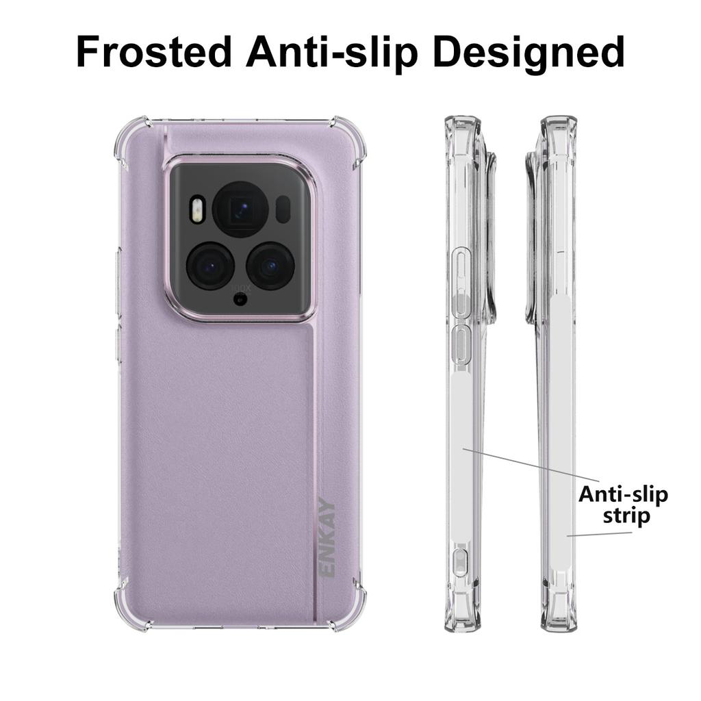 ENKAY HAT PRINCE For Honor Magic6 Ultimate 5G Clear Case Thickened Corners Soft TPU Phone Cover