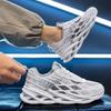 Summer Men Sneakers Flying Woven Blade Shoes Lightweight Breathable Mesh Casual Running Shoes Large Size Zapatillas Hombre