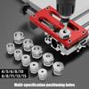 Adjustable Punch Positioning Guide Positioning Tool for Accurate Drilling in Aluminum Alloy and Metalwork Projects