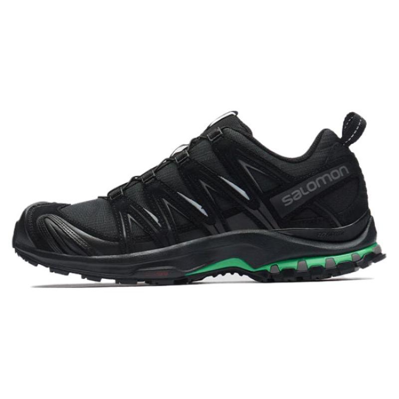 

SALOMON XA PRO 3D Suede Abrasion Resistant Low top Outdoor Shoes Unisex Black Green Sneakers 474783 38⅔