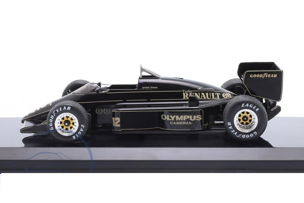 F1 Ayrton Senna Diecast Car Scale Lotus 97T Portuguese Grand Prix 1985 Blister Pack 1/24