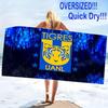 Tigres uanl Print Beach Towel, Large Soft Quick Dry Towel for Beach Camping Swimming
