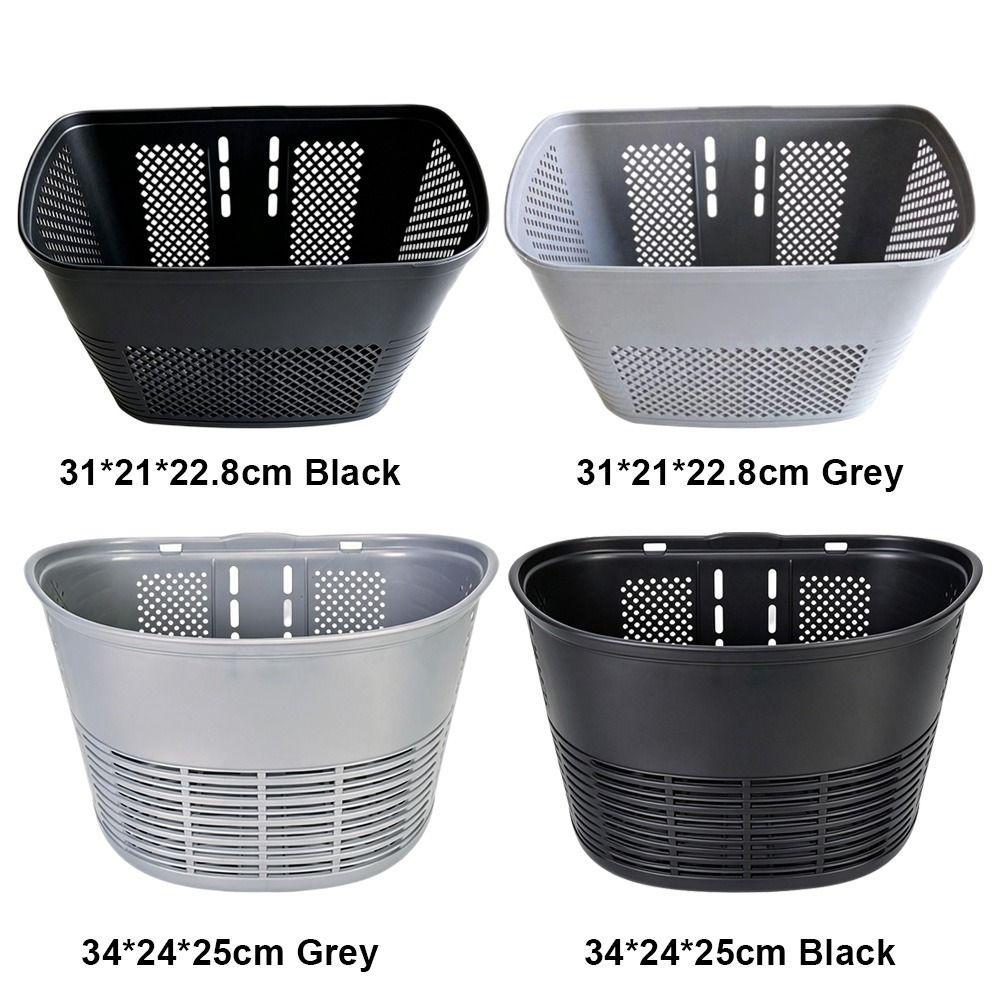 4 Styles Front Riding Basket Plastic Children's Bicycle Scooter Basket Front Handle Carrier