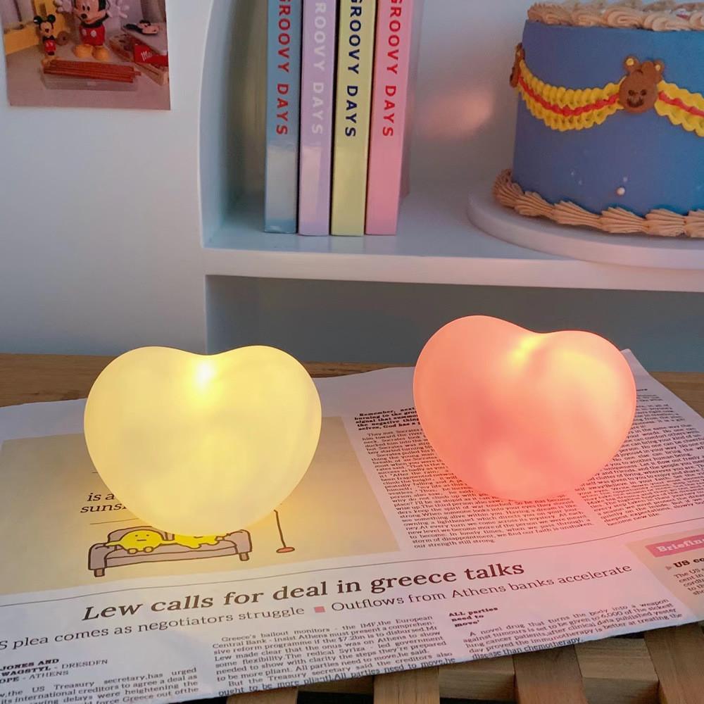 Adorable Cartoon Heart Shape Innovative Night Light For Students' Birthday Gift Ideal For Girls' Room Decor