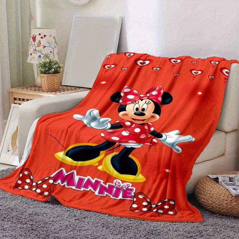 1pc Minnie Printing Blanket - Soft, All-Season Throw for Living Room, Bedroom,Personalized Gift with Adorable Cartoon Design