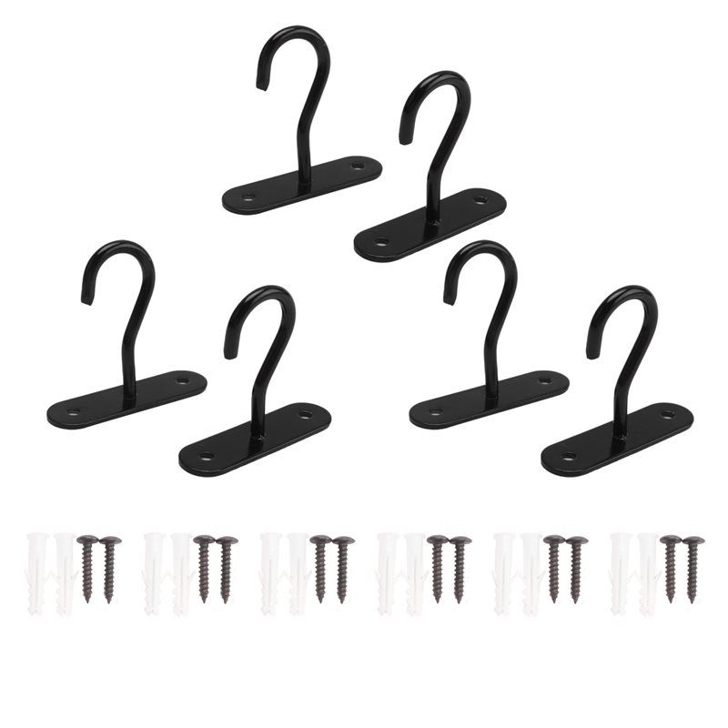 Gut-6 Stück Deckenhaken zum Aufhängen von Pflanzen, Wandhaken für Pflanzgefäße Metallaufhänger für Zimmer- und Außenpflanzentöpfe Halter