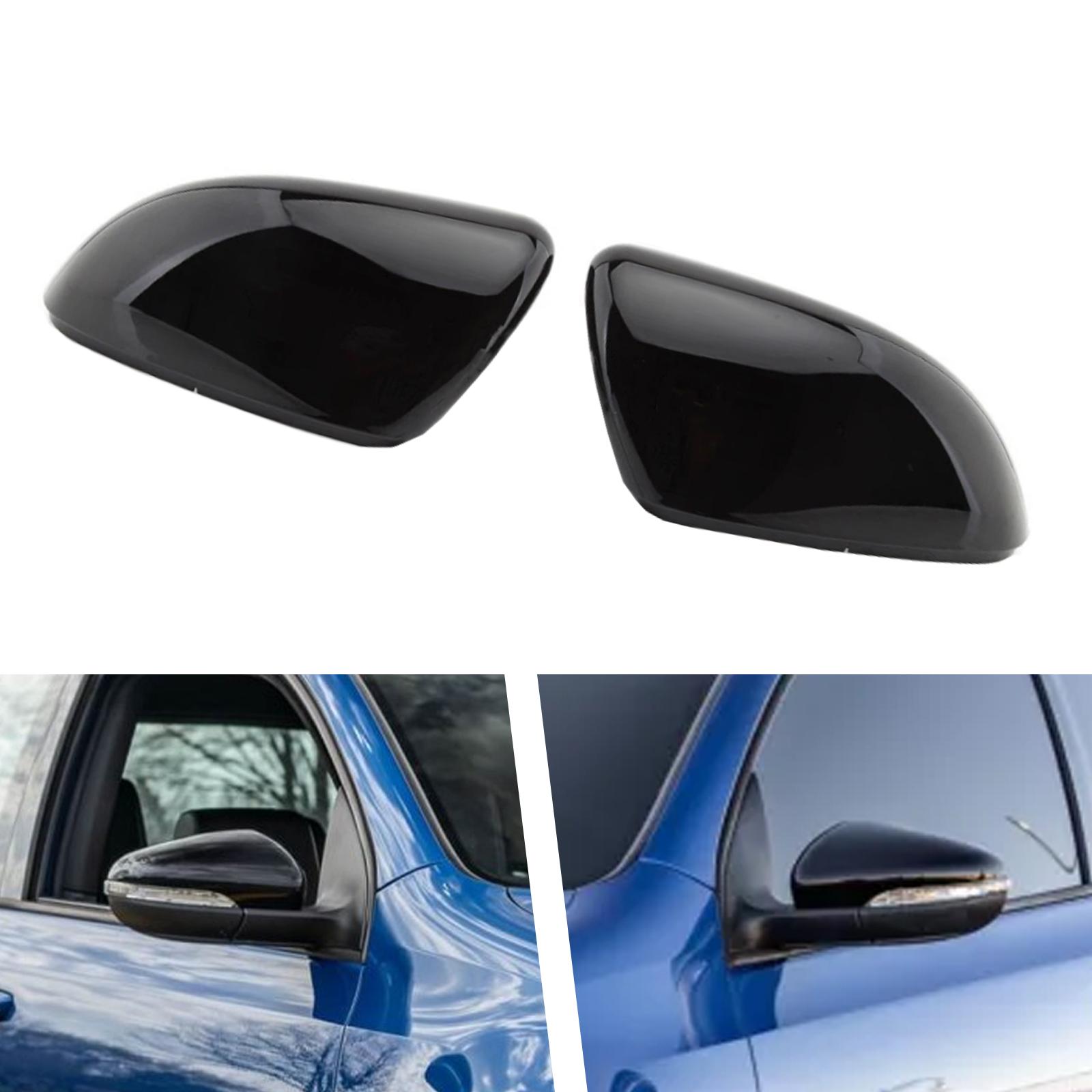 

2 шт. Глянцевые черные накладки на зеркала заднего вида для VW Golf MK6 2009-2013