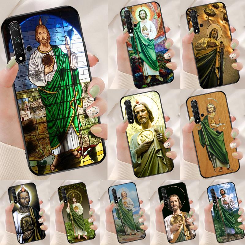 San Judas For Huawei Nova 12i 12s 7i 8i 11i 9 10 SE Y90 Y60 Y70 Y72 Y61 Y91 P30 P40 Lite P60 Pro Case