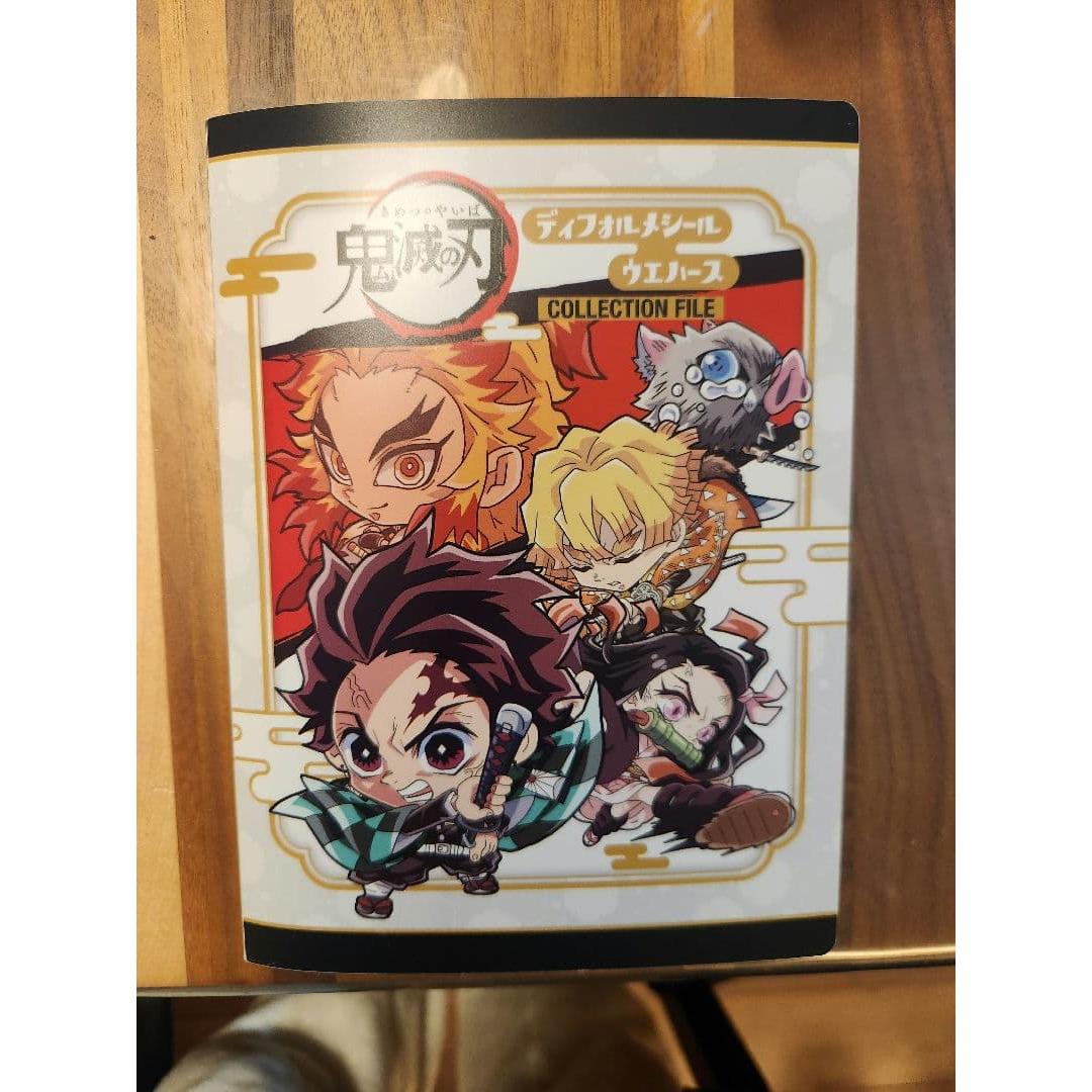 Used Demon Slayer: Kimetsu no Yaiba wafer stickers, other stickers, collection file included, bulk sale
