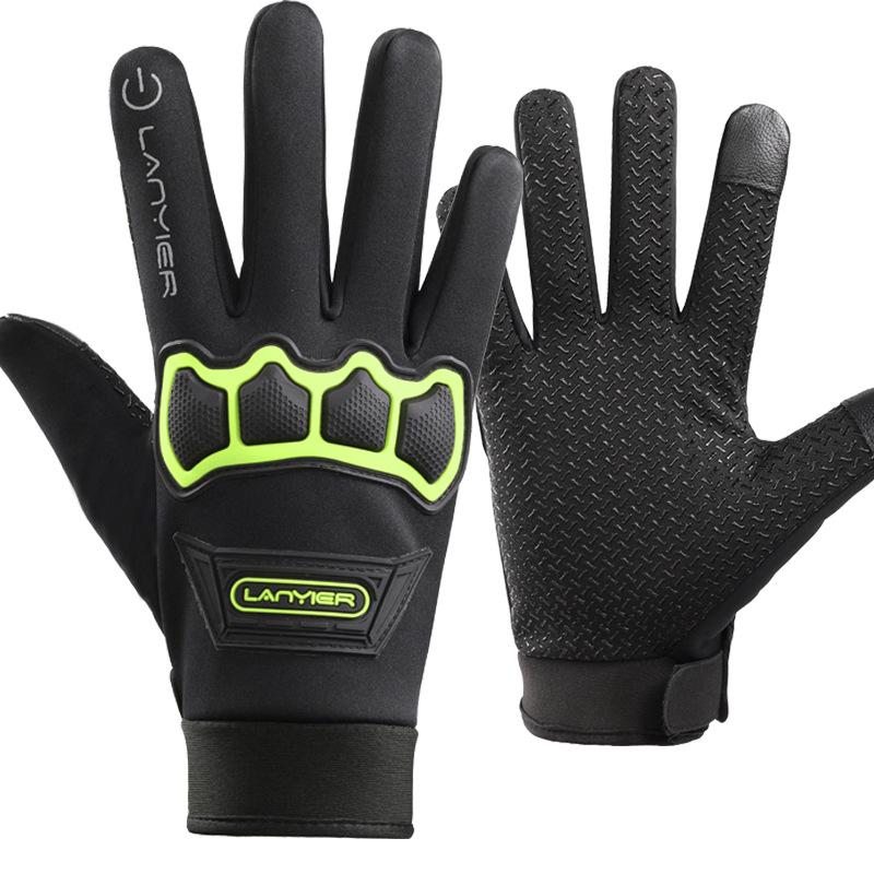 

Осенне-зимние перчатки без пальцев для езды мужские полнопалые женские теплые для альпинизма и активного отдыха one size fits all зелёный