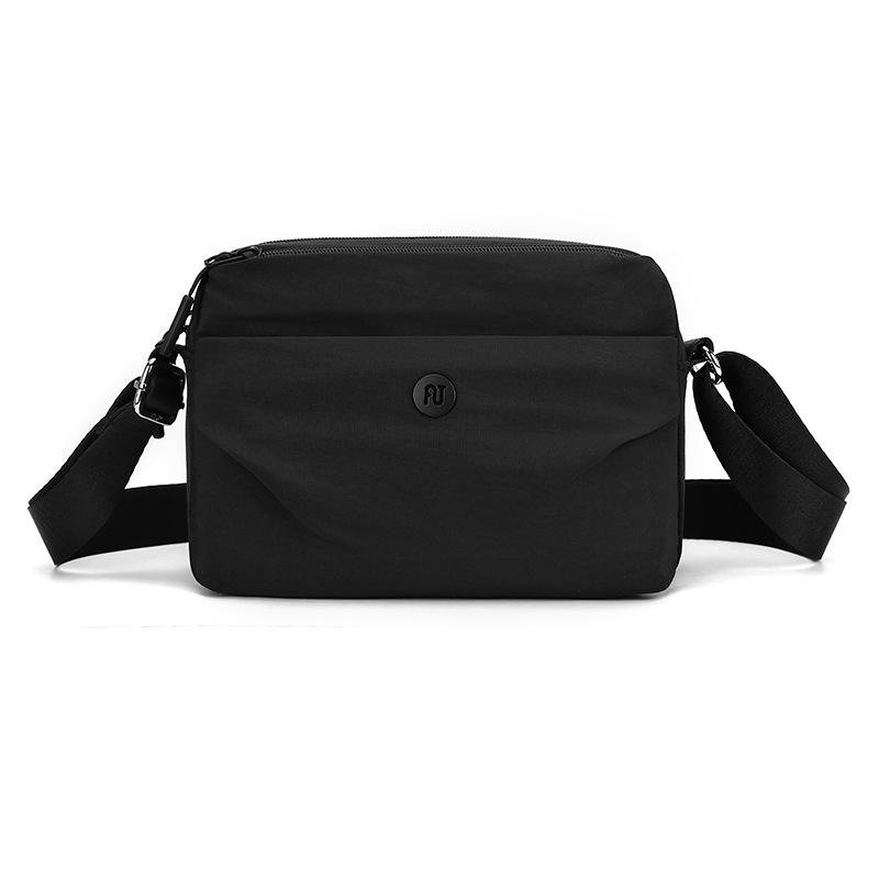 

Женская нейлоновая сумка сумка через плечо уличная наплечная сумка однотонная сумка для мамы чёрный