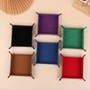 Key Box Pu Leather Folding Dice Tray Box Dice Game Tray For Game Dice Storage Table Board Games