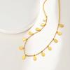 Trendy Water Drop Pendant Necklace for Women, High Quality Gold Plated Stainless Steel Chain Necklace,Party Daily Jewelry Gift