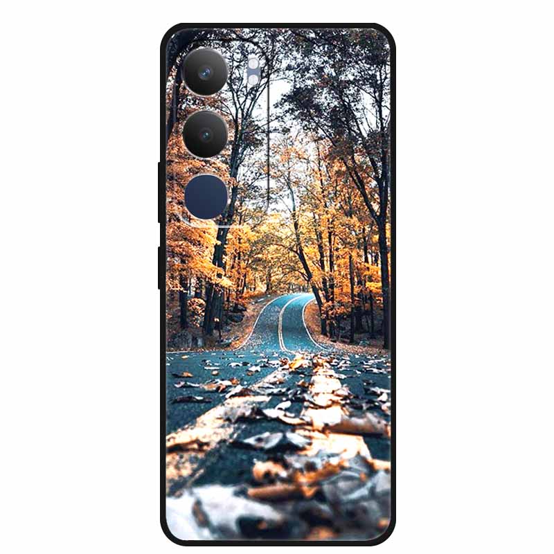 For Vivo Y29 5G Case V2420 Cartoon Wolf Tiger Soft Silicone Cover TPU Phone Case for Vivo Y29 5G Bumper Capa Shockproof Fundas