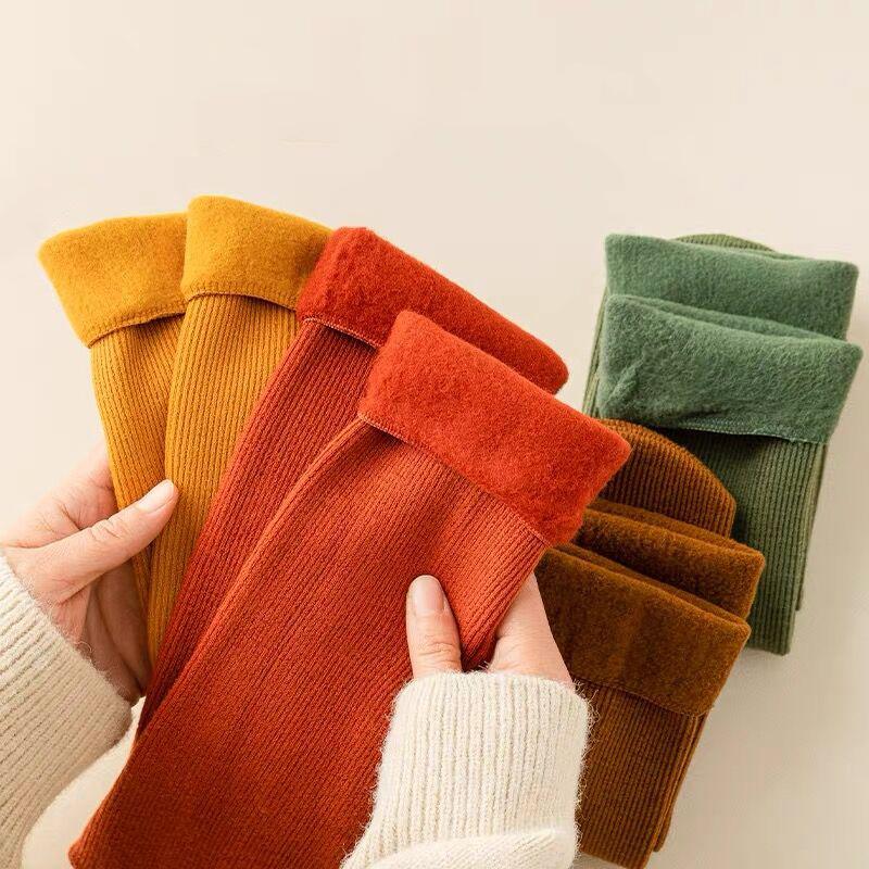 Women's Thicken Thermal Socks Snow Stocking Winter Warm Cashmere Socks Velvet Wool Self-Heating Boot Home Sleeping Socks