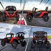 Children's electric UTV car, children's electric buggy 12V 2 motors, remote control, LED, music, horn, 3-8 years, red