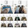 Kids Teens Luxury Wolf Duvet Cover Set Home Bedclothes Comforter Bedding Sets with Pillowcase Bedclothes
