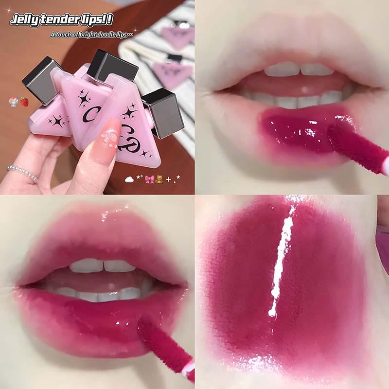CAPPUVINI Rosa Tau Klarer Lipgloss: Feuchtigkeitsspendendes, aufpolsterndes und glanzförderndes Make-up.