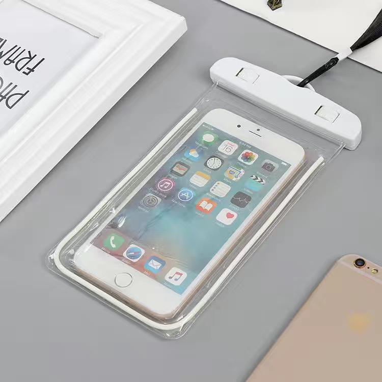 Waterproof Touchscreen Phone Pouch for Swimming and Rafting - Self-Sealing Transparent Case