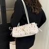 Fashion Sweet Bow Shoulder Bag Cartoon Print Underarm Bag Female Tote Bag Versatile Large Capacity Commuter Handbag KTB