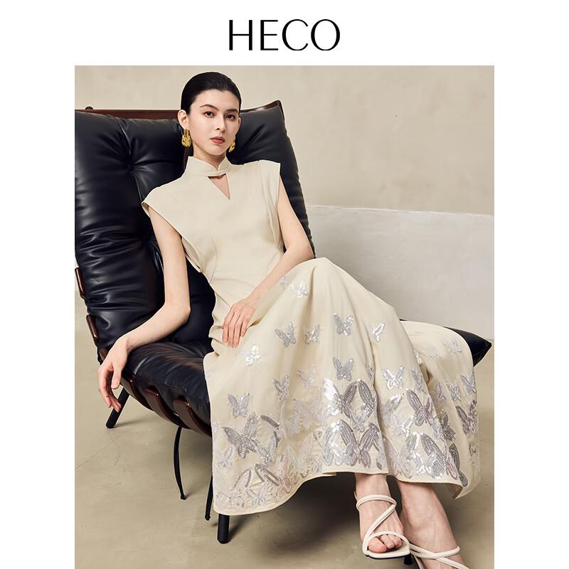 

Платье А-силуэта из ацетатной смеси в новом китайском стиле HECO XL