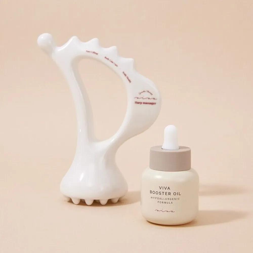 

[Viva Korea] [Goddess Curves] Viva Half Goddess Gua Sha Massager + Highly Concentrated Body & Face Booster Oil 30ml (Regular Price 169,800 KRW)