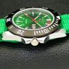 SEIKO 5 JAPAN MENS AUTOMATIC 6309A REFURBISHED GREEN DIAL WATCH a426513-2