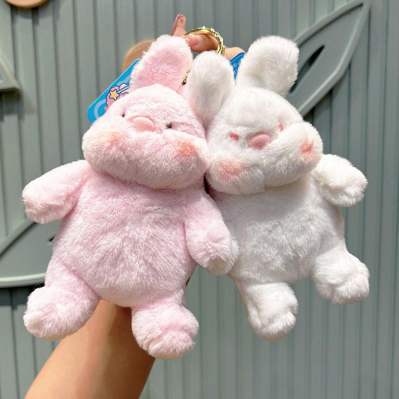 Bunny Cute Cartoon Keychain Pendant Keyring Plush Toy Gift For Occasions Various