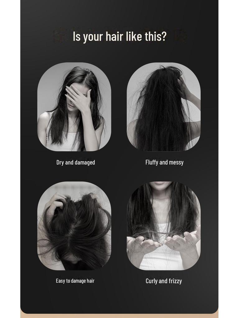 Wireless Portable Hair Straightener Comb: Damage-Free, Rechargeable, Mini Hair Care Styling Tool