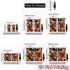 2D Flat Printing 2pcs Party Curtains Cute Squirrels Autumn Scene Digital Printed Polyester Drapes Party Decorations for Home