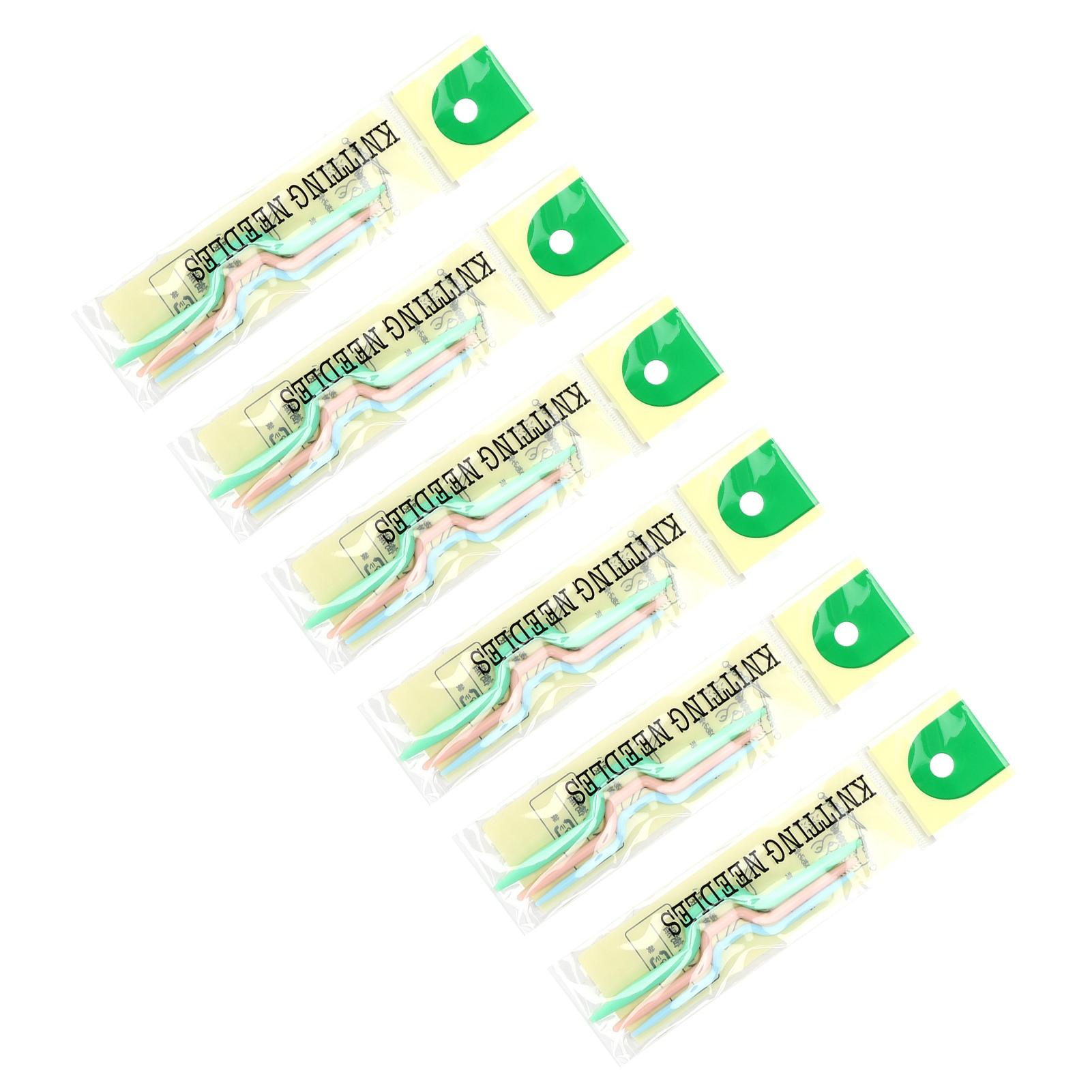 

150 шт. Спицы для вязания кос 3 размеров Гладкие Прочные Изогнутые спицы для вязания шапок, свитеров,