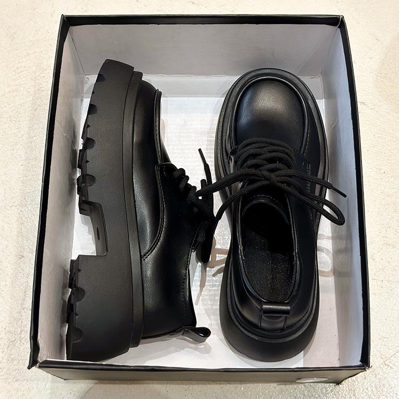 

Туфли-лодочки на толстой подошве из матовой кожи, женские, новый стиль jk Мэри Джейн Любовь туфли-одиночки 35